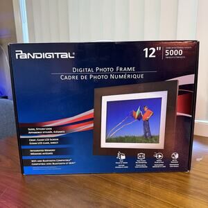 PanDigital Pan image Digital Photo Frame 12” PAN1200DWFR W/ Box